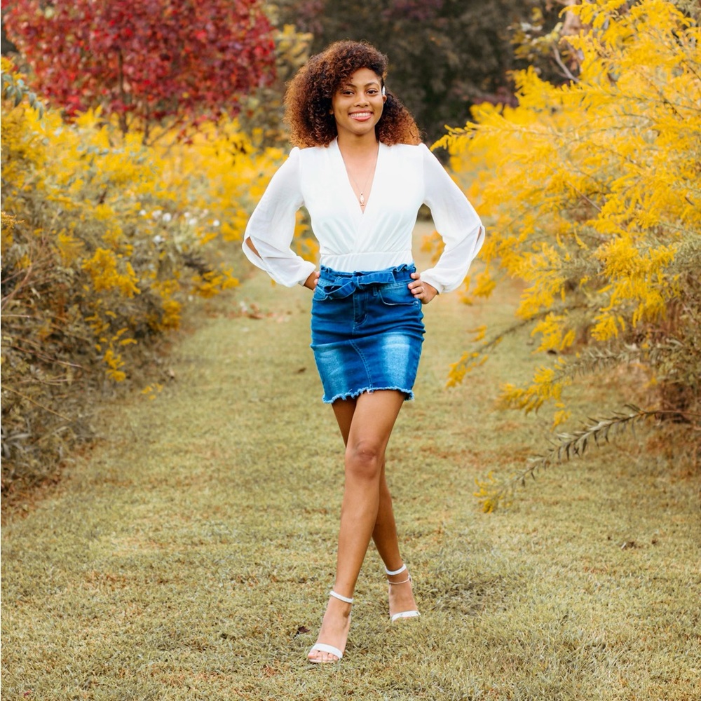 The Style Between Us Denim Skirt